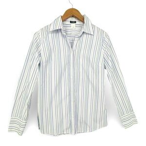 J.Crew Factory Cotton Button-Down Striped Shirt Size Small